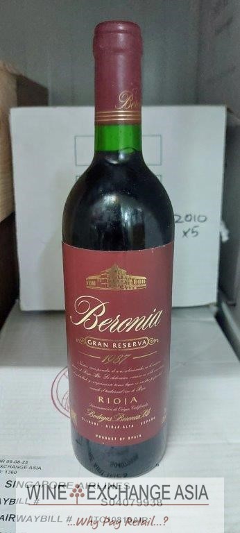 (image for) Bodegas Beronia Rioja Gran Reserva 1987 - WAS:$221.45