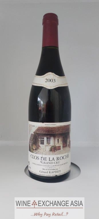 (image for) Gerard Raphet Clos de la Roche 2003 (CT 91) - WAS:$320