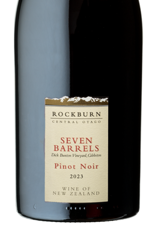 (image for) Rockburn Seven Barrels Gibbston Pinot Noir 2023 [RR 95] [OWC 1]