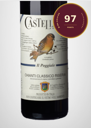 (image for) Castellare di Castellina Chianti Classico Riserva Il Poggiale 2022 (WD 97)