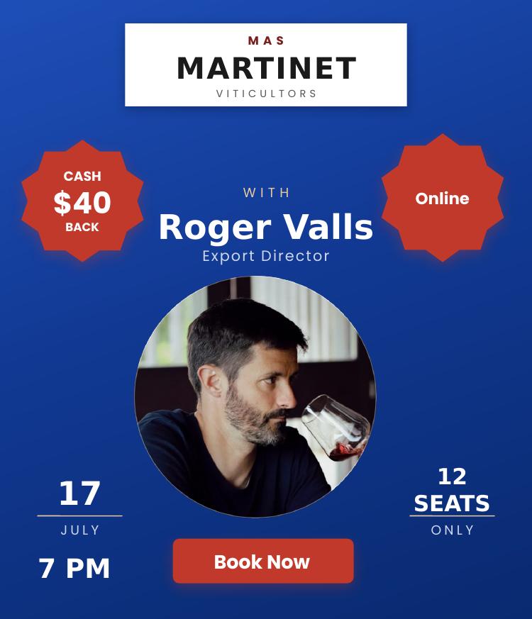 (image for) 1. Online Mas Martinet (Priorat) Tasting with Roger Valls - Fri 17 July @ 7pm ...